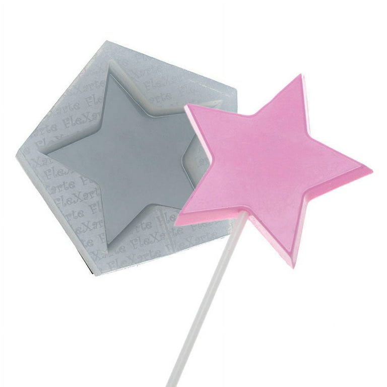 Star Lollipop Silicone Mold Hard Candy making Isomalt Lollipop
