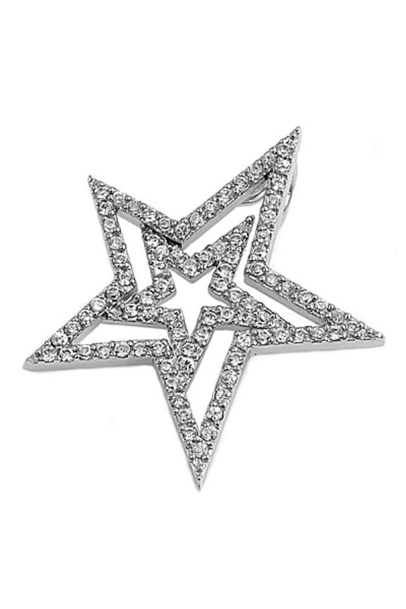 Star Magic Cubic Zirconia PendantSterling Silver