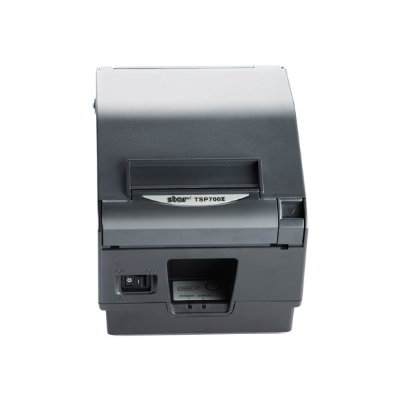 Star Micronics TSP743IICLOUDPRNT-24L GRY Desktop Direct Thermal Printer, Monochrome, Wall Mount, Label Print, Ethernet, USB