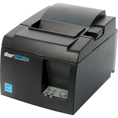 Star Micronics TSP143IIILAN Ethernet (LAN) Thermal Receipt Printer with Auto-cutter and Internal Power Supply - Gray - 39464910