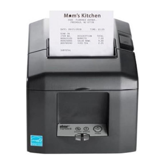Star Micronics TSP654IICLOUDPRNT-24 SK GRY US Desktop Direct Thermal Printer, Monochrome, Receipt Print, Ethernet, USB