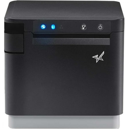 Star Micronics mC-Print3, Thermal, WLAN, Ethernet (LAN), USB, Lightning, Bluetooth (MFi), CloudPRNT - 3" Receipt Printer - 250mm/sec - Monochrome - Auto Cutter - Black Color - External Power Supply...