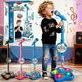 thumbnail image 1 of Star Microphone with Stand, All in One Microphone Toy Built-In Colorful Lights, Echo Effects, Adjustable Height Karaoke Microphones Machine,Great Holiday Birthday Gift, 1 of 9
