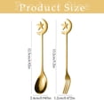 thumbnail image 1 of Star and Moon Fork and Spoon Set - Decorative Stainless Steel Dessert Cutlery - Household Coffee Stirring Spoon Fork for Party Home Kitchen - Unique Flatware, 1 of 8