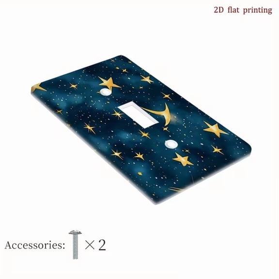 Star Moon Night Sky Light Switch Cover Celestial Wall Plate