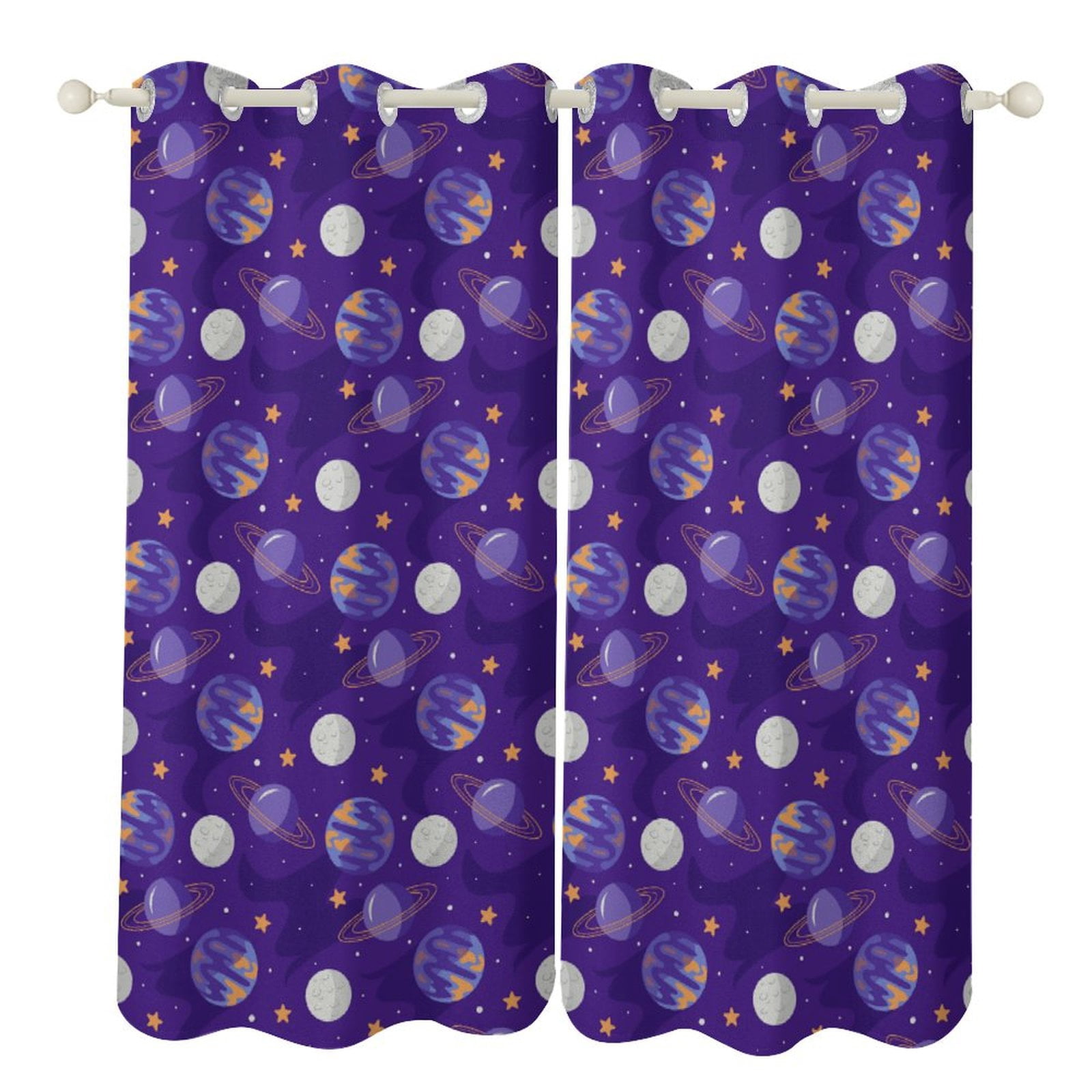 Star Moon Pattern Luxury Window Curtains Blinds for Living Room Kids ... - Star Pattern Curtains Apartment Renovation Ideas