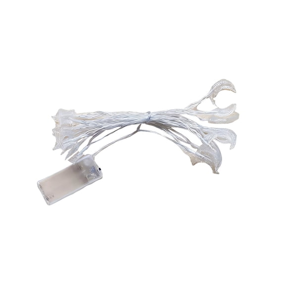 Star Moon Shape Atmospheric String Lights, 19.69ft 40 LED Lights Battery Operated, for Home Bedroom Festival Parties