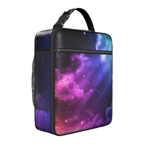 Star Moon Space Lunch Bag – Rocket Nebula Alien Galaxy Insulated Thermal Food Container Tote