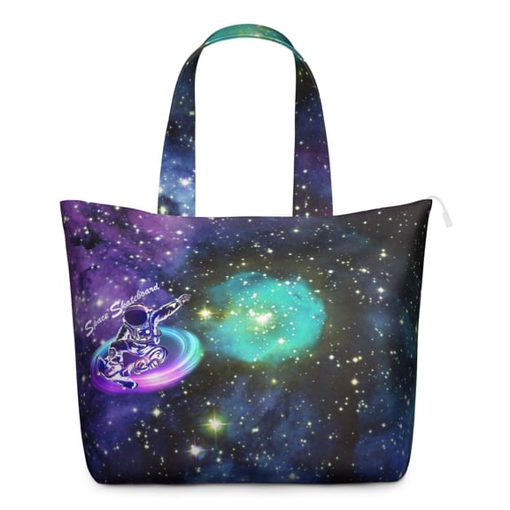Star, Moon, Sun Themed Travel Tote Bag Multipurpose Weekender Bag with Large Capacity Adjustable Strap, Perfect for Business Travel Beach Outings
