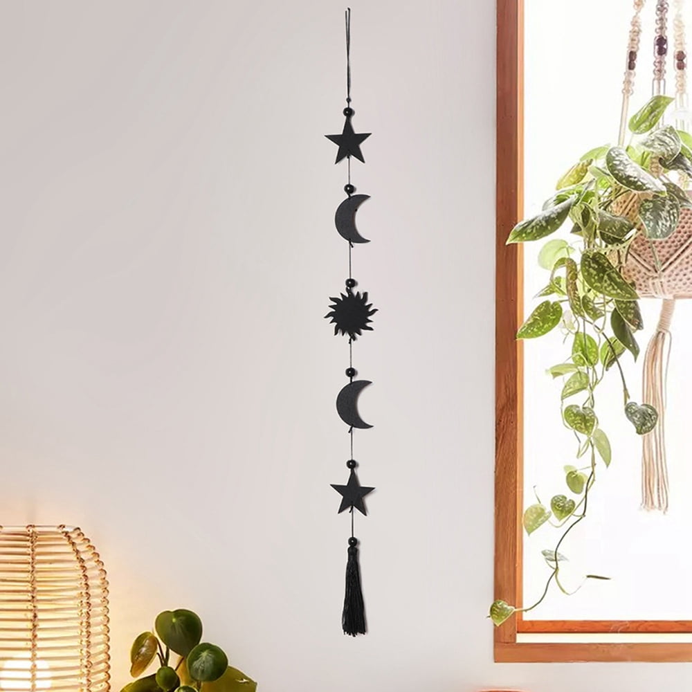 Celestial Moon Phase Wall Hanging Decoration (hardware Included) / Boho  Wall Decor / Beautiful Hammered Finish Moon Garland / Bohemian Decor for