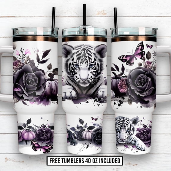 Star Mug Baby Tigger 40 Oz Tumbler, Tiger Love Tumbler Wrap,S Design - Tumbler With Handle, To-Go Coffee Mug