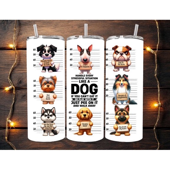 Star Mug Bad Dog 20Oz. Tumbler - Tumbler With Handle, To-Go Coffee Mug