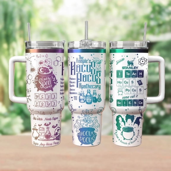 Star Mug Hocus Pocus Tumbler 40Oz, Witchy Tumbler Cup, Halloween Drinkware Tumbler, Magic Gift For Fans - Tumbler With Handle, To-Go Coffee Mug 40oz