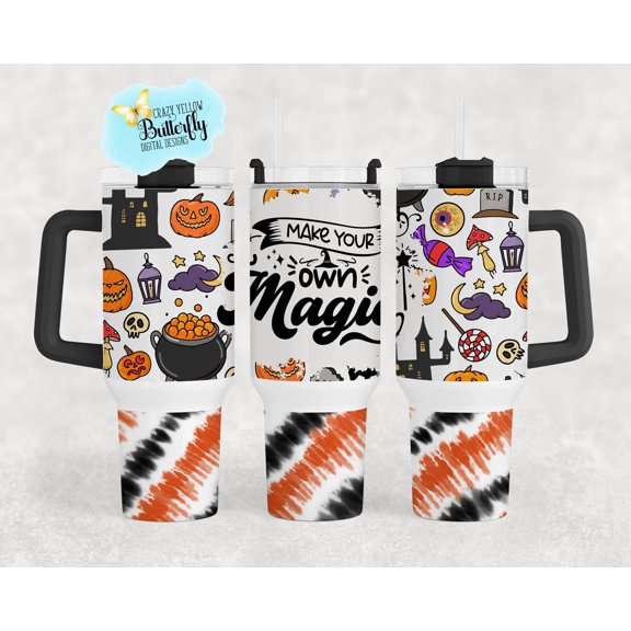 Star Mug Make Your Own Magic Retro 40 Oz , Retro Fall Vibes, 40 Oz Tumbler With Handle, To-Go Coffee Mug 40oz