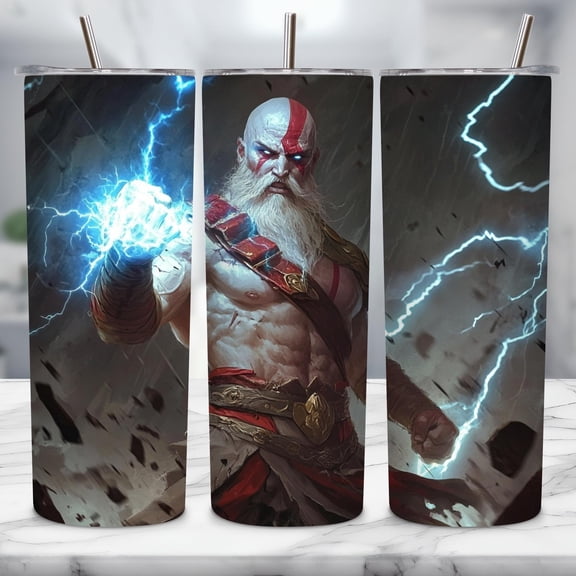 Star Mug Warrior Tumbler, Nor Se Mythology Viking Tumbler Wrap, 20Oz Skinny, Valhalla Norse Cup Design, Travel Mug Gift For Him - Tumbler With Handle, To-Go Coffee Mug