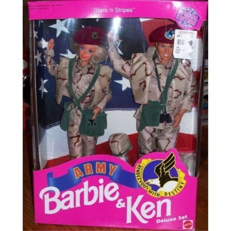 Star 'N Stripes ARMY Barbie & Ken Deluxe Set - Walmart.com