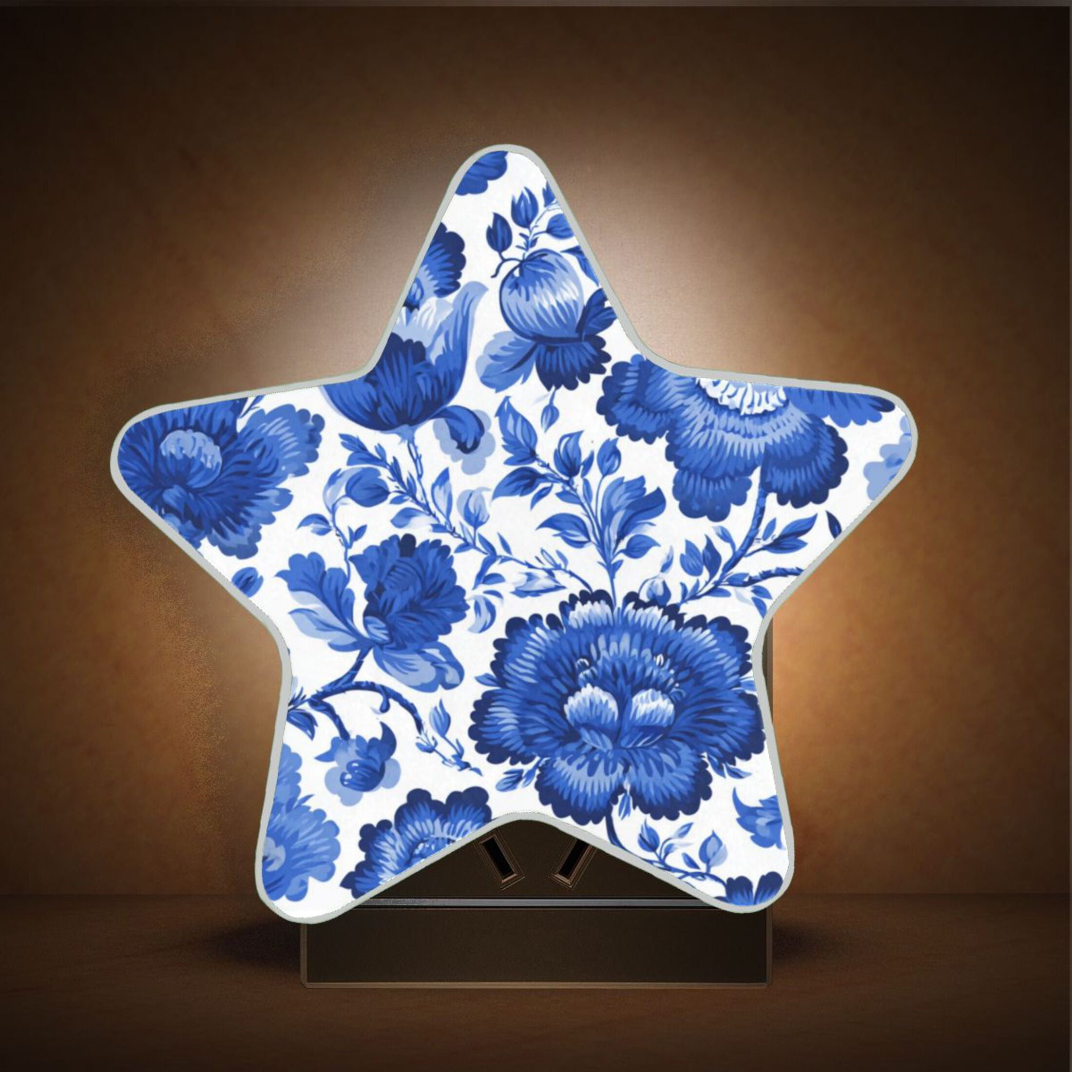 Star Night Light Auto On/Off Plug-in Wall Light with Light Sensor Warm ...