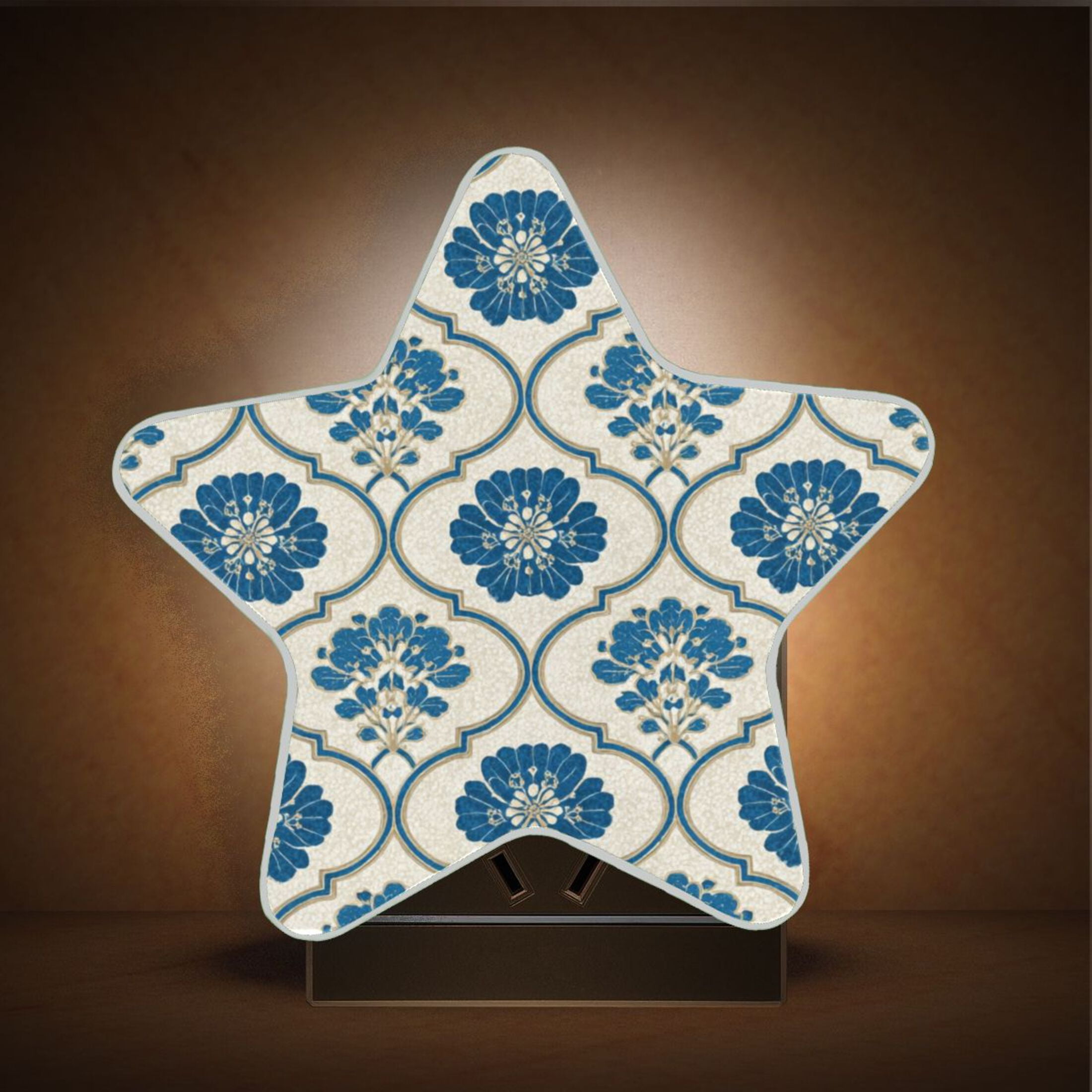 Star Night Light Auto On/Off Plug-in Wall Light with Light Sensor Warm ...