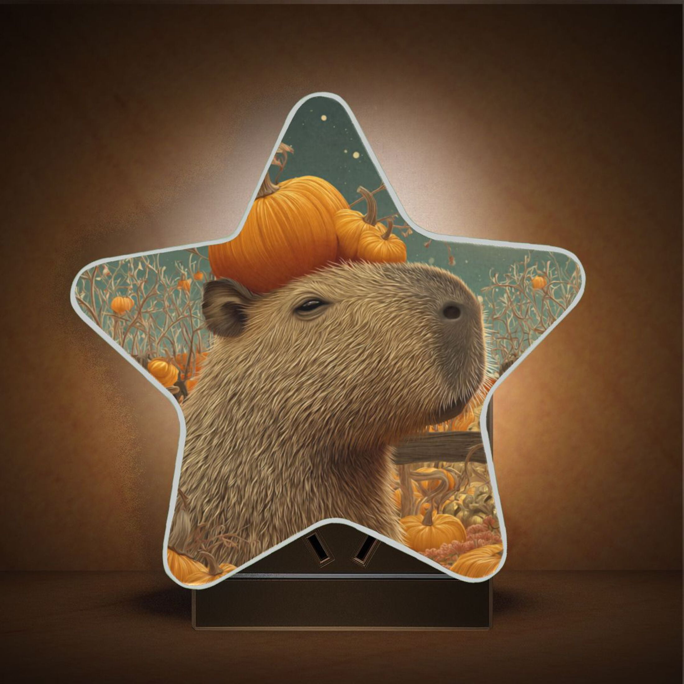 Star Night Light Auto On/Off Plug-in Wall Light with Light Sensor Warm ...