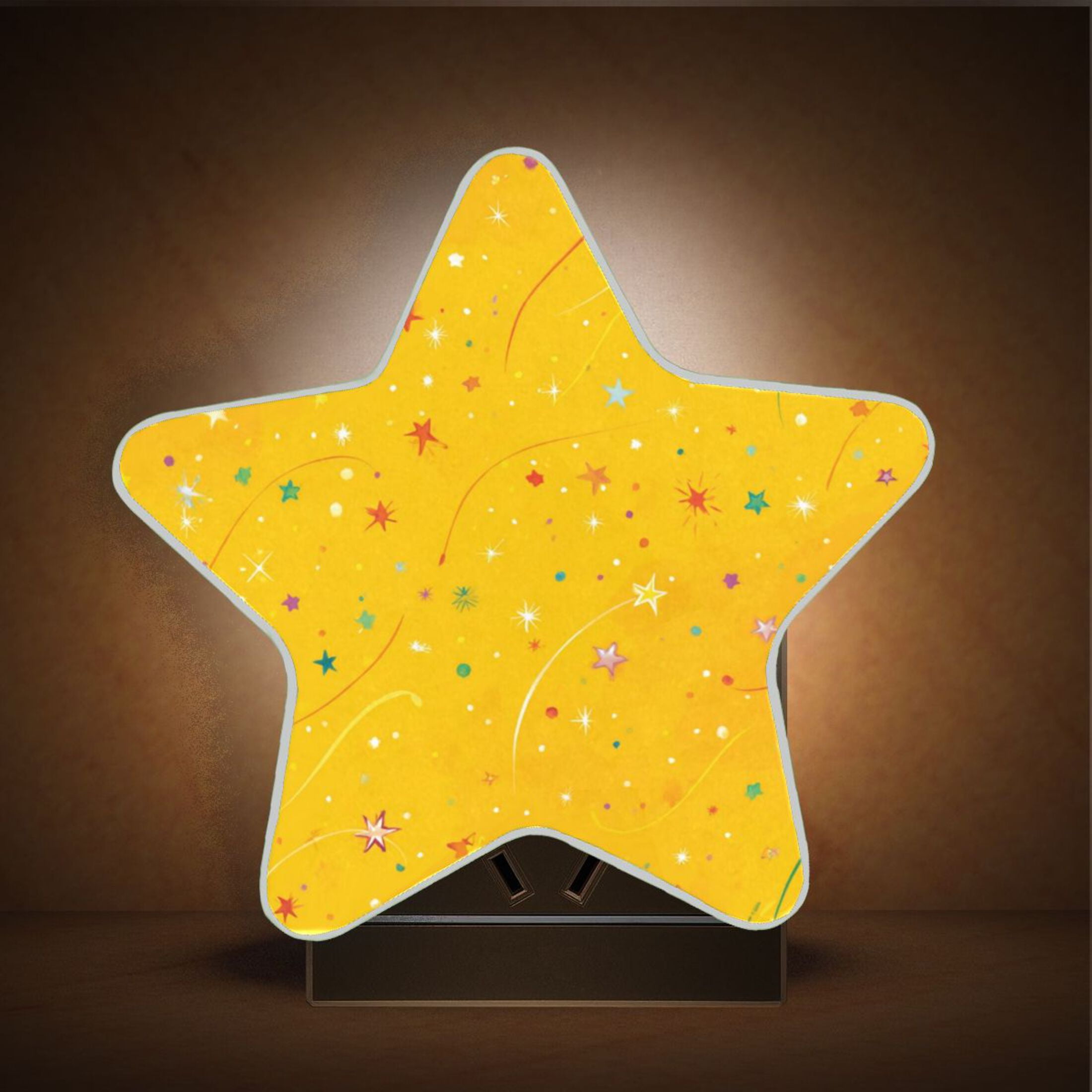 Star Night Light Auto On/Off Plug-in Wall Light with Light Sensor Warm ...