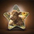 thumbnail image 1 of Star Night Light Auto On/Off Plug-in Wall Light with Light Sensor Warm White LED for Home Party Cow Lying in Sunflowers, 1 of 6