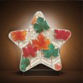 thumbnail image 1 of Star Night Light Auto On/Off Plug-in Wall Light with Light Sensor Warm White LED for Home Party Green and Red Maple Leaves, 1 of 6