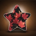 thumbnail image 1 of Star Night Light Auto On/Off Plug-in Wall Light with Light Sensor Warm White LED for Home Party Maple Leaves and Fireflies, 1 of 6