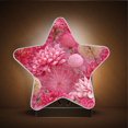 thumbnail image 1 of Star Night Light Auto On/Off Plug-in Wall Light with Light Sensor Warm White LED for Home Party Red Chrysanthemum and Dandelion, 1 of 6