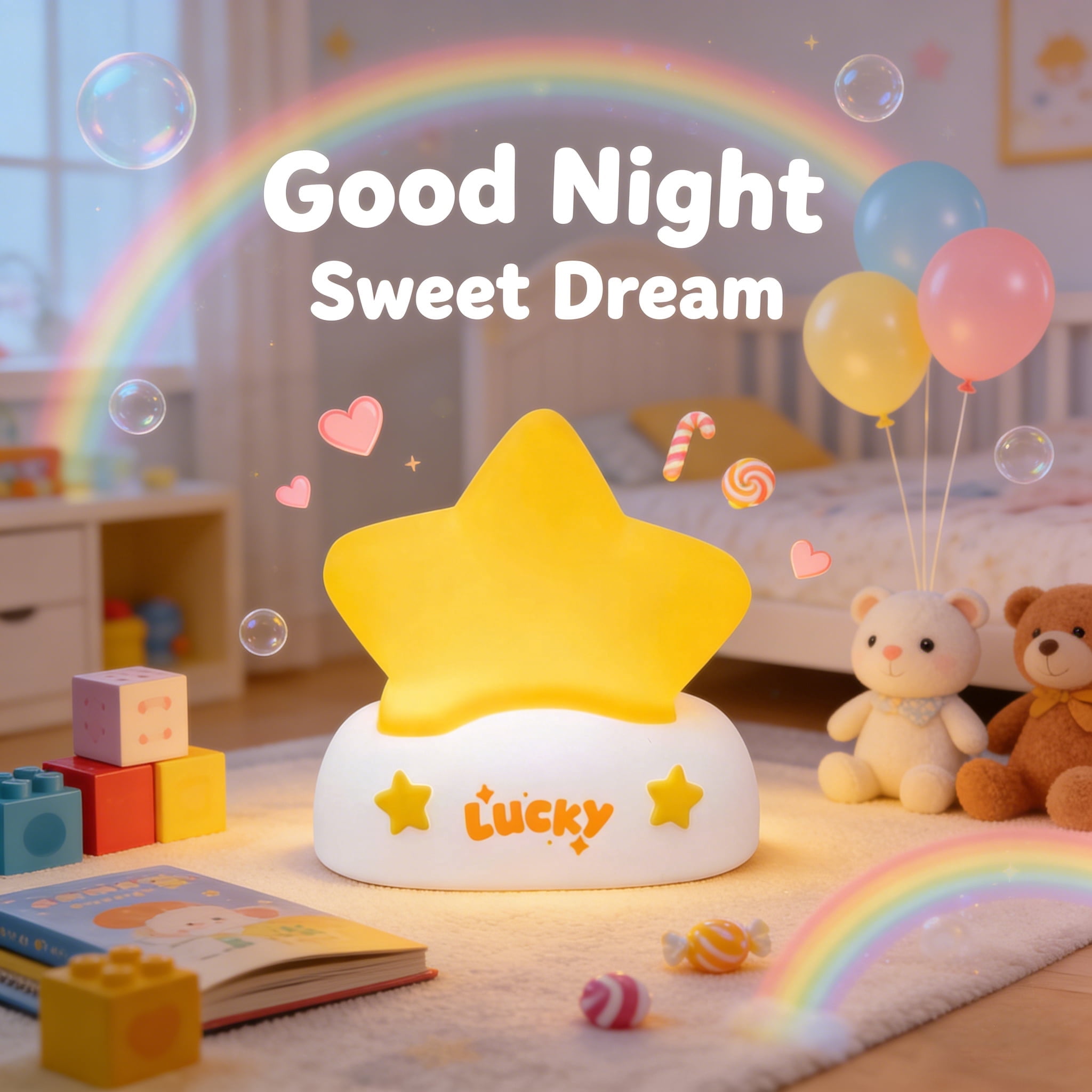 Star Night Light for Kids Toddler Baby, Squishy Silicone Touch Night Light with 3 Levels Brightness, Rechargeable Portable Bedside Lamp with Timer Off Function, Gifts for Boys Girls