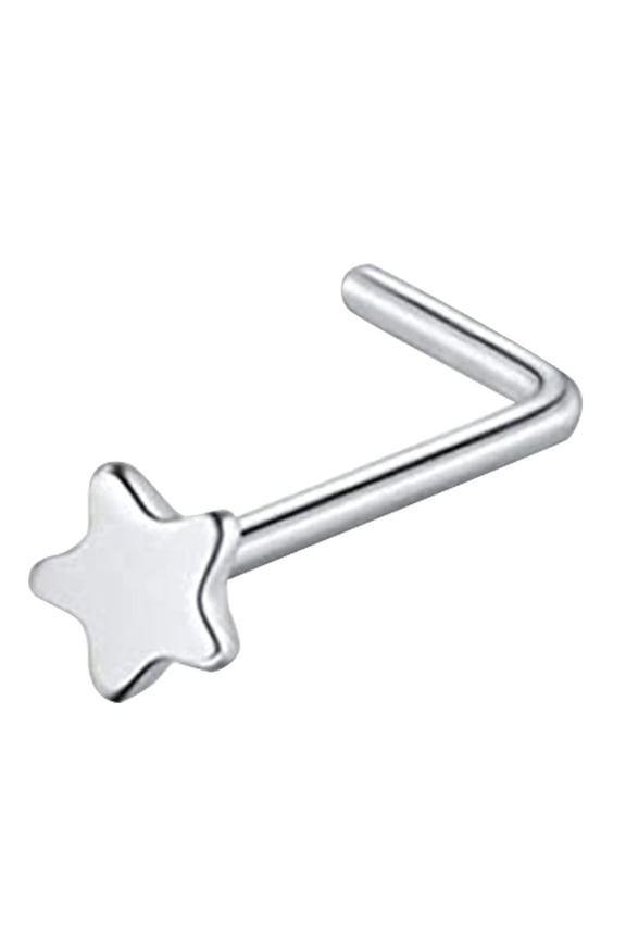Star Nose Stud Stainless Steel Nose Rings Hoop Studs Body Piercing Jewelry Nose Ring Hoop for Women,Nostril Piercing Jewelry