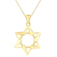 thumbnail image 1 of Star Of David Pendant Necklace In 14k Solid Yellow Gold, 1 of 1