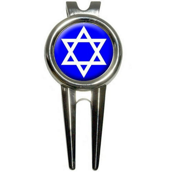 Star Of David - Shield Jewish Golf Divot