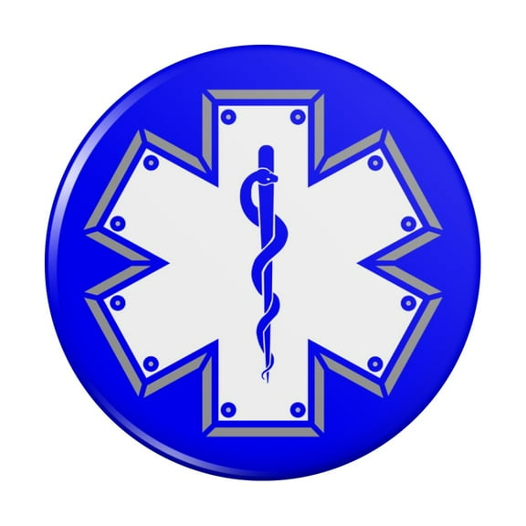Star Of Life Medical Health EMT RN MD Kitchen Refrigerator Locker Button Magnet