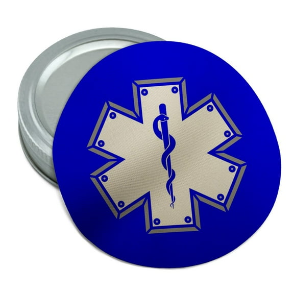Star Of Life Medical Health EMT RN MD Round Rubber Non-Slip Jar Gripper Lid Opener