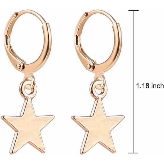 Star Op Dangle Earrings For Women Trendy Unique Sparkly Rhinestone Stud Fashion Jewelry Gift[o2599]