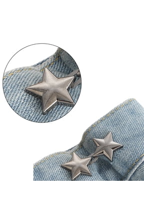 Star Pant Pin Jean Button Pins Adjustable Waist Buckle Button for Pant Star Tighten Waist Button Pin No Sew