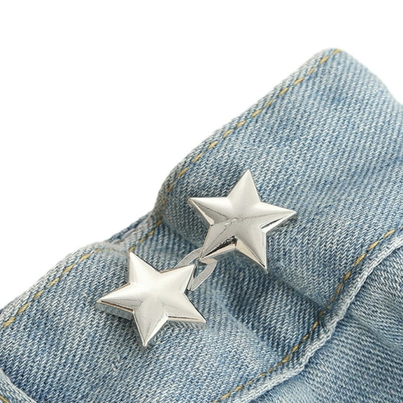 Star Pant Pin No Sew Waist Buttons Button Jean Button Pins Adjustable Waist Buckle Tighten Waist Button Pin