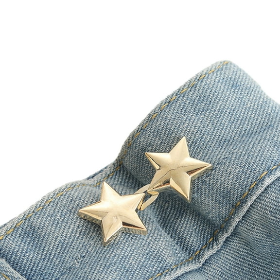 Star Pant Pin No Sew Waist Buttons Button Jean Button Pins Adjustable Waist Buckle Tighten Waist Button Pin