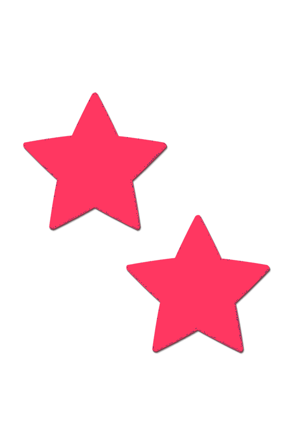 Star Pasties Pink Glow in the Dark Star Nipple Covers by Pastease