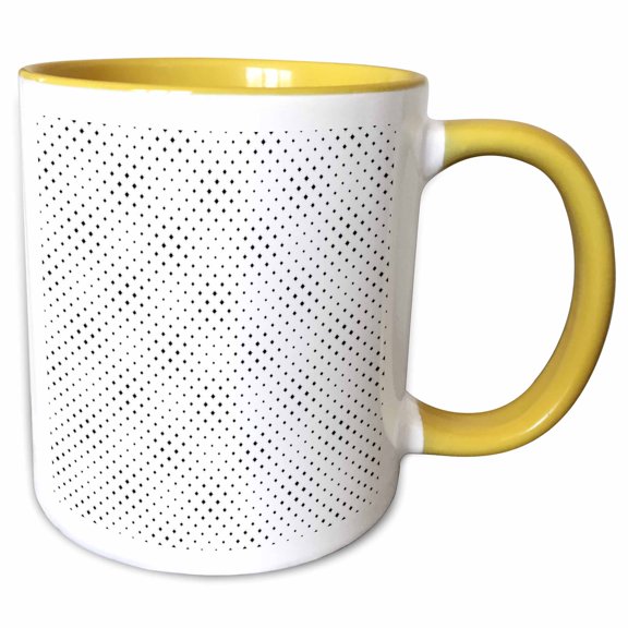 3drose, Star Pattern Background - Abstract Vector Graphic Design, 11oz Two-tone Yellow Mug