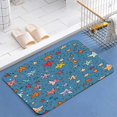 thumbnail image 1 of Star Pattern Diatomite Bath Mats Bathroom Absorbent Anti Slip Floor Mat Foot Carpet Quick Dry Shower Toilet Rug Doormat Washable, 1 of 5