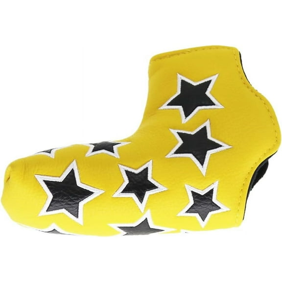 Star Pattern Golf Blade Cover Putter Head Cover with Magnetic Closure for Golf Putter Head Club
