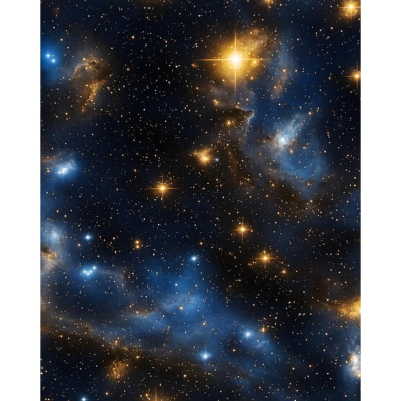 Star Peel and Stick Wallpaper Vintage Blue Contact Paper Milky Way Wall Mural Home Vinyl Waterproof Self Adhesive Removable Renter Friendly Wall Paper 17.5" x 118"