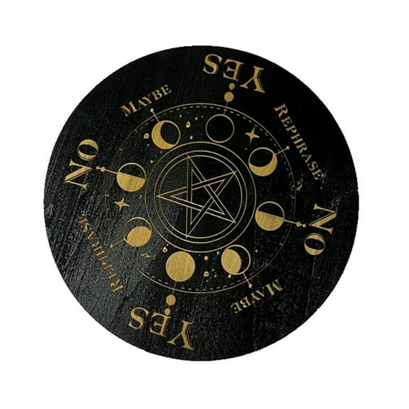 Star Pendulum Board Divination Dowsing Board Wooden Wiccan Decision Making Board