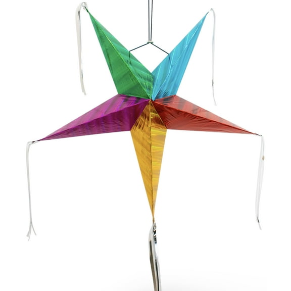 Star Piata (Large 32 inches) - Authentic Handmade Foldable Large Pinata for Birthday Party - Piatas para Cumpleaos - Mexican Pinata for Kids - Star Pinata Large - Cinco de Mayo Pinata for Adults
