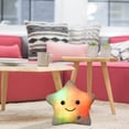 thumbnail image 1 of Star Pillow Glowing Colorful Pentagram Decorative Plush Toy Soft Cushion for Bedroom Playroom Gift, 1 of 6