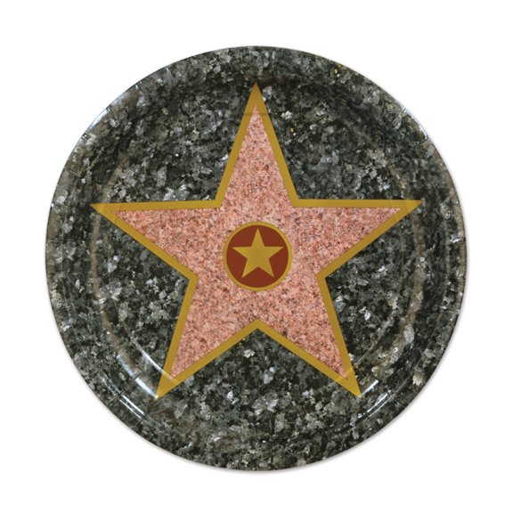 Star Plates 7"- 12 Pack(8 Per Package)