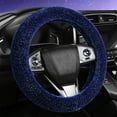 thumbnail image 1 of Star Plush Steering Wheel Cover, Winter Warm Thickened Anti-Slip Car Wheel Protector, Soft Fluffy Interior Cover, Universal Fit for Most Cars, Easy to Install and Clean, 1 of 6