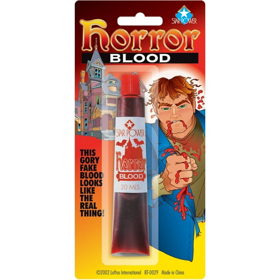Star Power Gory Halloween Horror One Size (20 mL) Fake Blood, Red