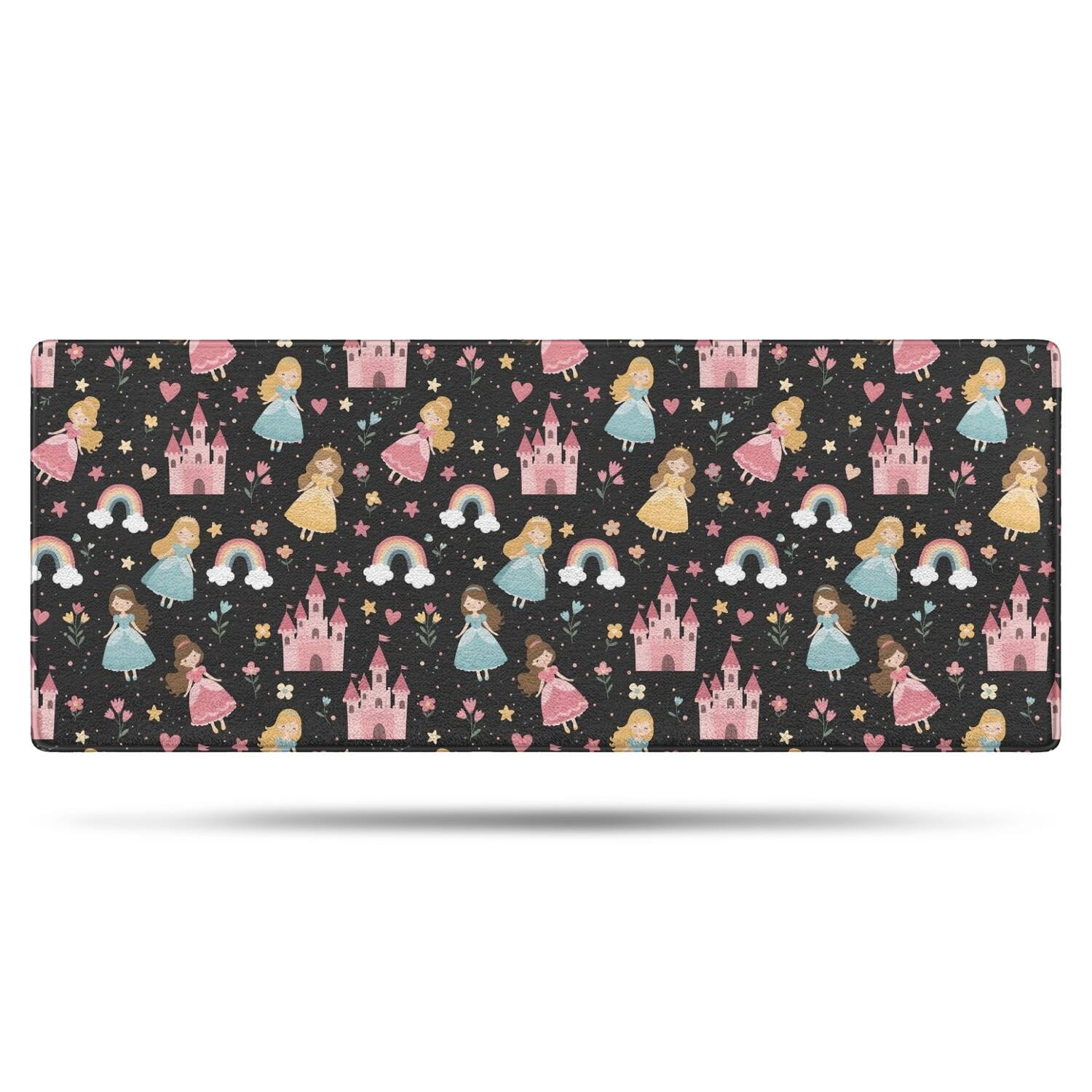 Star Princess Castle Pattern Bathroom Rugs Mat,Non Slip Microfiber ...